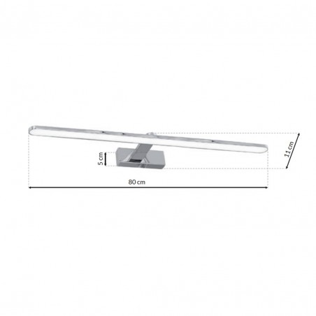Kinkiet SPLASH CHROME 80cm 16W LED