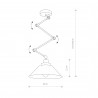 PANTOGRAPH Czarny 1x60W