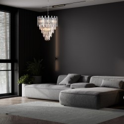 Sklep Mylight|Żyrandol ASPEN II CHROME 9xE14 ML5997 Milagro|1 495,00 zł|972,36 zł|Kryształowe|5902693759973