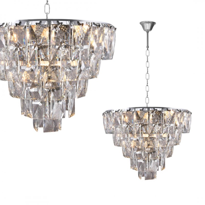 Sklep Mylight|Żyrandol CHELSEA CHROME 6xE14 ML6001 Milagro|1 640,00 zł|1 066,67 zł|Kryształowe|5902693760016