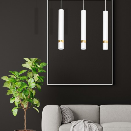 Lampa wisząca JOKER WHITE/GOLD 3xGU10
