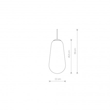 CAMELEON PEAR L Transparentny