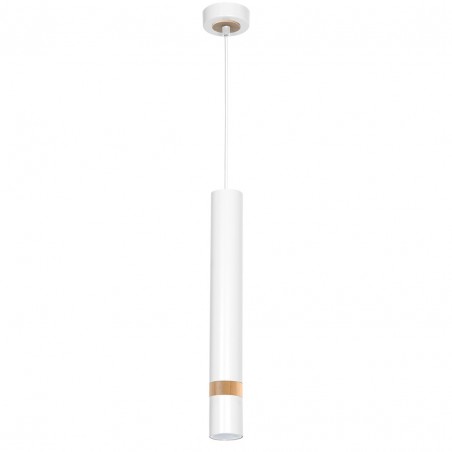 Lampa wisząca JOKER WHITE/WOOD 1xGU10