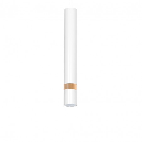 Lampa wisząca JOKER WHITE/WOOD 1xGU10