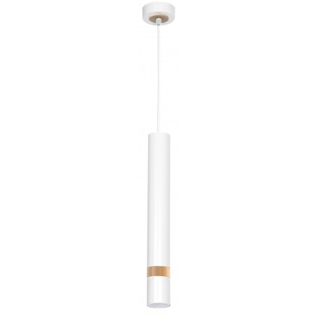 Lampa wisząca JOKER WHITE/WOOD 1xGU10