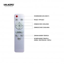 Plafon NOTE PINK 40W LED Ø480 mm