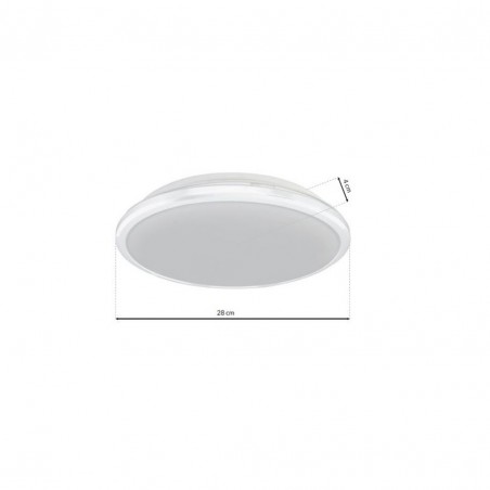 Plafon TERMA WHITE 18W LED IP44 Ø280 mm