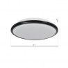 Plafon TERMA BLACK 24W LED IP44 Ø360 mm
