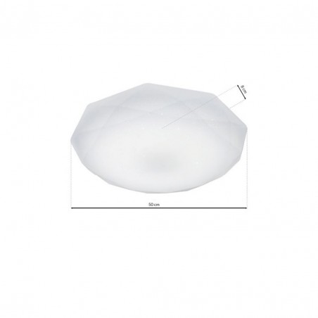 Plafon HEX 24W LED Ø500 mm