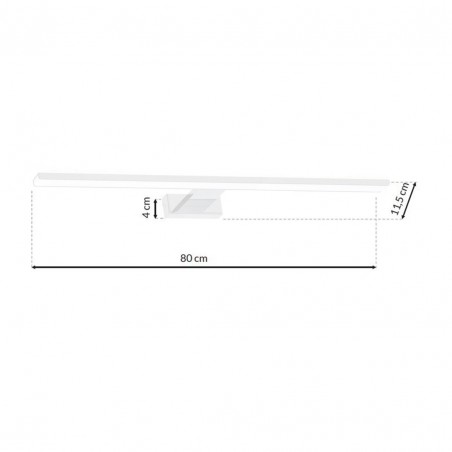 Kinkiet SHINE WHITE 80cm 15W LED