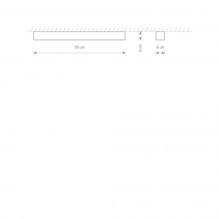 SOFT CEILING LED 90X6 Biały 16W