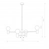 RADIUS Czarny 4x60W