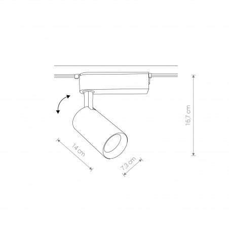 PROFILE IRIS LED 30W Biały 1x30W