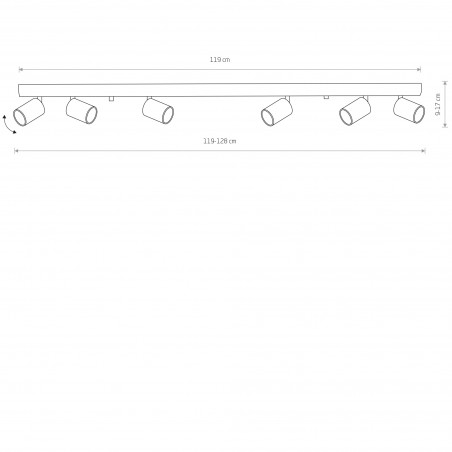 EYE SPOT 6x10W only  LED Biały