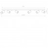 EYE SPOT 6x10W only  LED Czarny