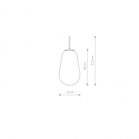 CAMELEON PEAR M Transparentny