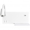 Lampa nocna z półką SHELF WHITE LED 4W+5W+2W