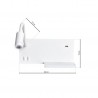 Lampa nocna z półką SHELF WHITE LED 4W+5W+2W