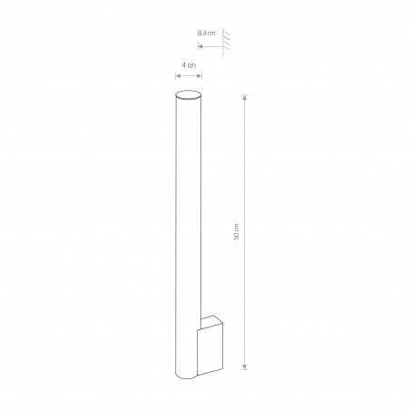 ICE TUBE LED M Chrom 8W