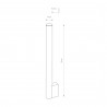 ICE TUBE LED M Chrom 8W