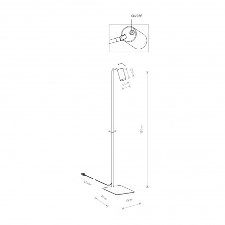 MONO Czarny 10W only LED