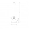 AMALFI M Srebrny 1x60W