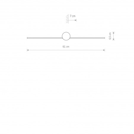 PIN LED S Czarny 6W