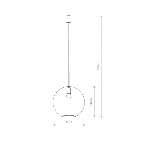 SPHERE XL Transparentny 40W