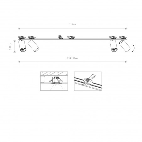 MONO SURFACE Biały 10W only LED