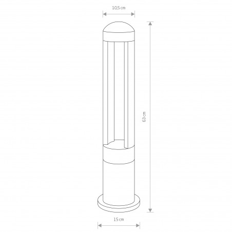 MONTERREY LED Czarny 9W