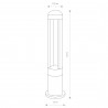 MONTERREY LED Czarny 9W