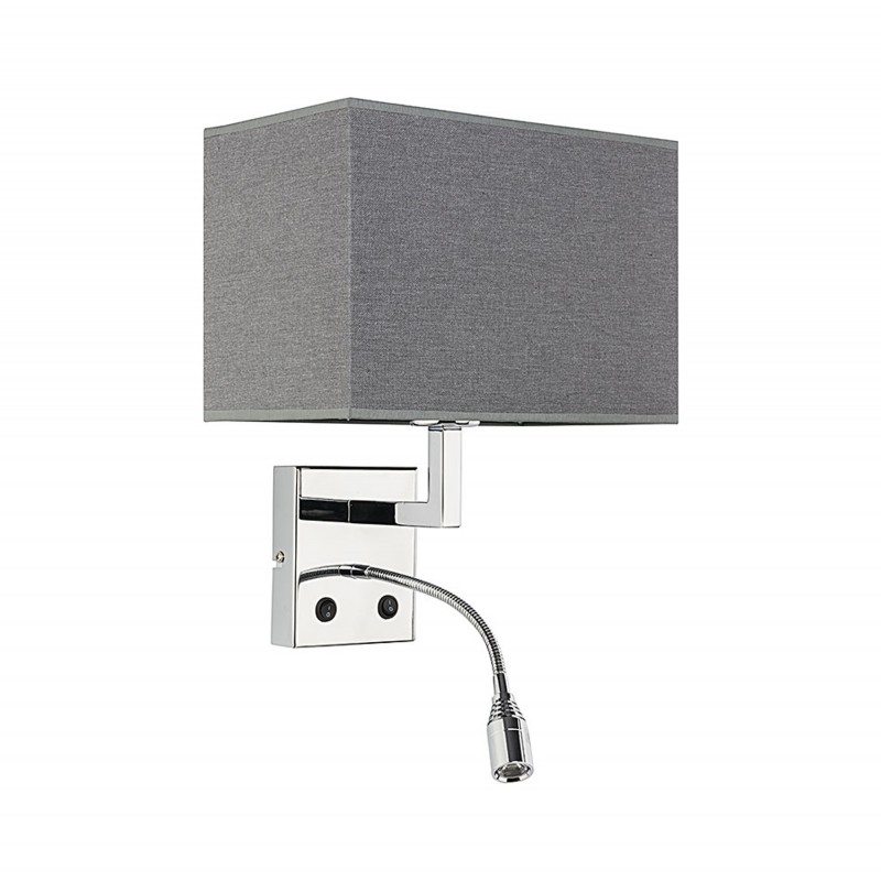 HOTEL LED Szary 1x60W, 1x2.2W HOTEL LED Szary 1x60W, 1x2.2W