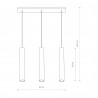 EYE Czarny 3x10W only LED