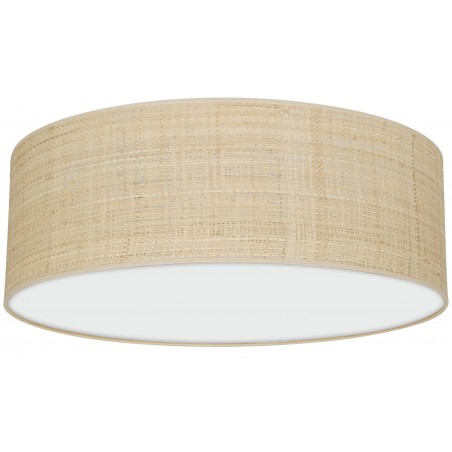 Lampa sufitowa MARSHALL WHITE / RATTAN 3xE27 Ø50cm