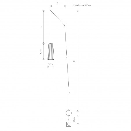 DOVER Czarny 1x35W
