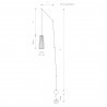 DOVER Czarny 1x35W