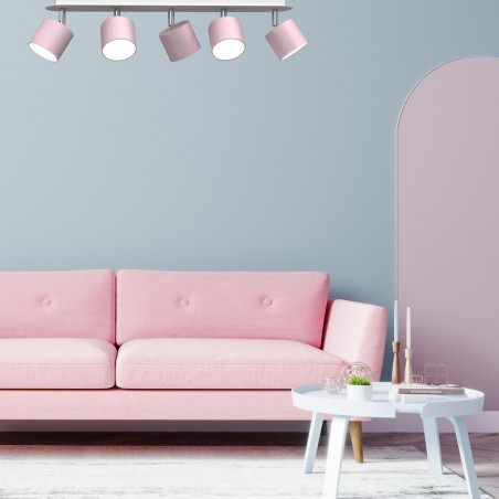 Lampa sufitowa DIXIE PINK 5xGX53