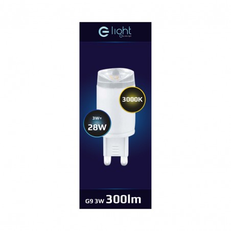 Żarówka LED 3W G9 Ceramic Soczewka Barwa: Ciepła