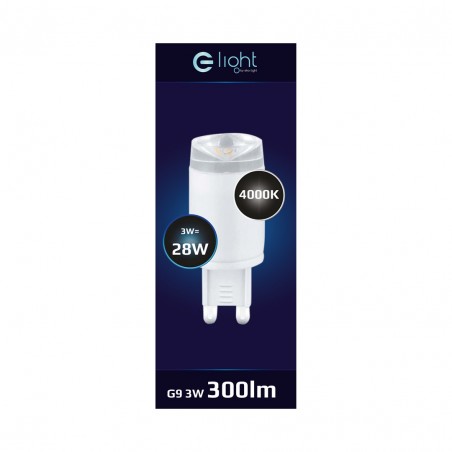 Żarówka LED 3W G9 Ceramic Soczewka Barwa: Neutralna