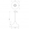 Lampa Wisząca HARALD GOLD/GREEN 1xE27