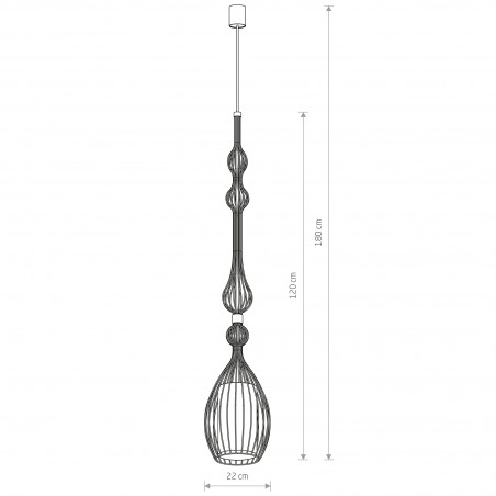 ABI L Czarny 1x40W