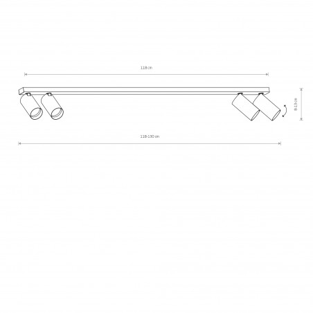 MONO Czarny 10W only LED