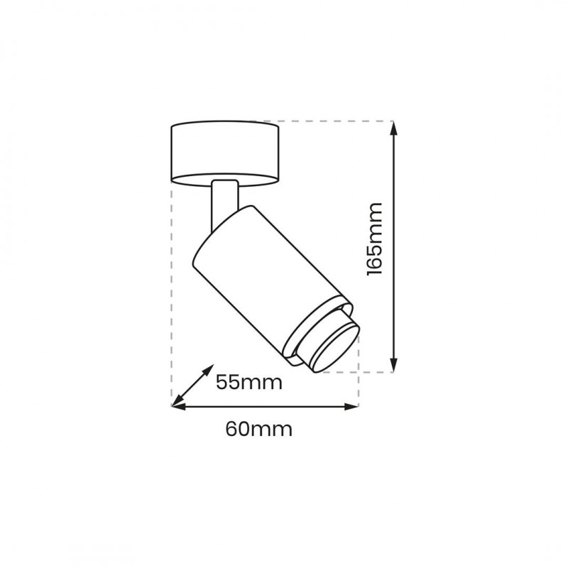 Oprawa Mica Zoom Spot Biały 1xGU10
