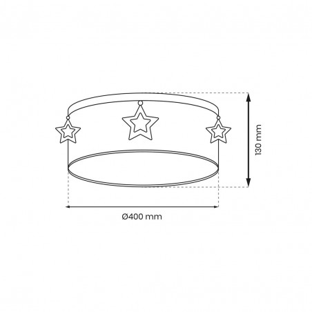 Lampa sufitowa STAR 2xE27