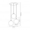 Lampa wisząca REFLEX 3xE14