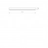 STRAIGHT CEILING LED M Biały 16W