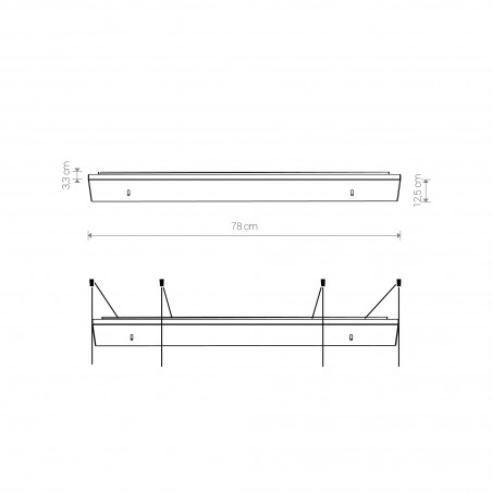 CAMELEON CANOPY D Biały 40W