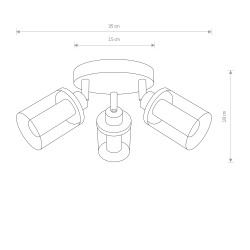 VISTA Chrom 3x25W only LED