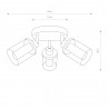 VISTA Chrom 3x25W only LED