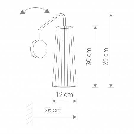 DOVER Czarny 1x35W